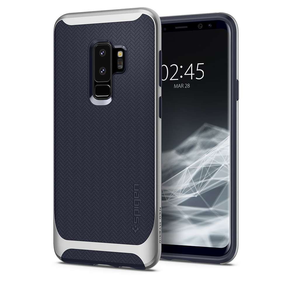 Spigen Neo Hybrid Case Samsung Galaxy S9 Plus (Artic Silver) - Phonkey Zoetermeer Smartphone reparatie