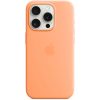 MT1H3ZM/A Apple Silicone Case with MagSafe iPhone 15 Pro Sorbet Orange