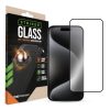 Striker D3O Xtreme Impact Glass Screen Protector - Black Frame - Apple iPhone 15 Pro