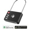 Beeep OneTag Apple Find My & Android Tracker - Anti-loss TSA Approved Smartlock - Black