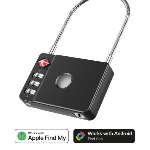 Beeep OneTag Apple Find My & Android Tracker - Anti-loss TSA Approved Smartlock - Black