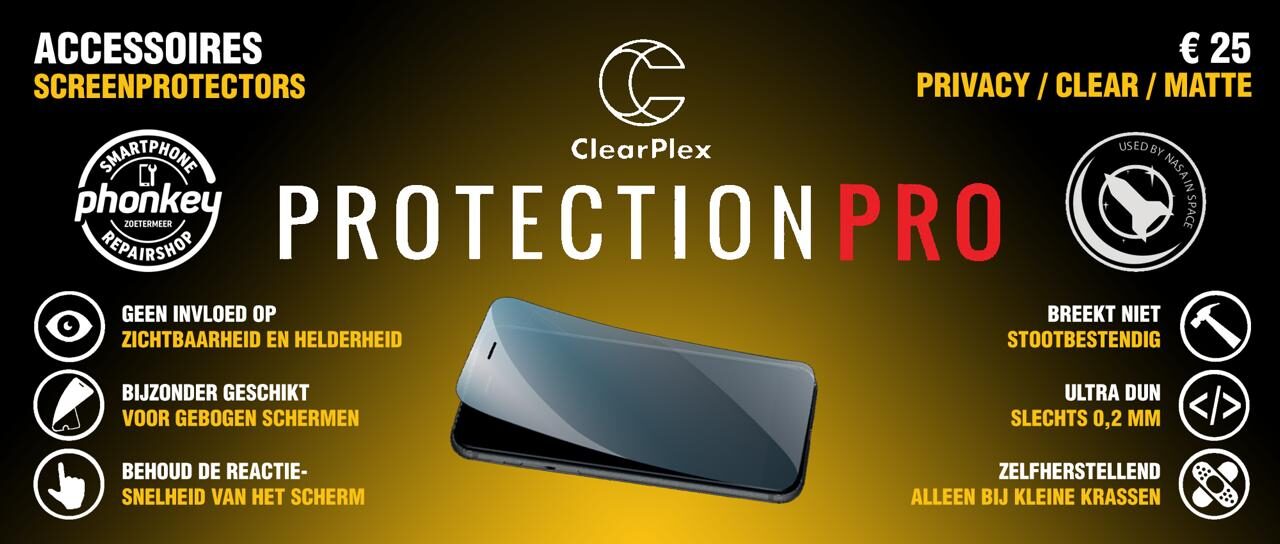 clearplex screenprotector folie phonkey siliconen